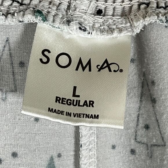 Soma Cool Nights Pajama Pants Large Christmas Tree Winter Holiday Lounge Comfy - Picture 3 of 9